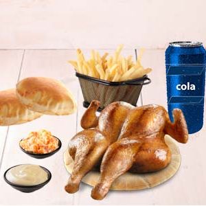 وجبة الفروج مع بطاطا الفردية